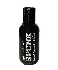 Spunk Lube Hybrid 2oz bottle of creamy white hybrid lube