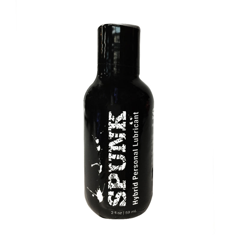 Spunk Lube Hybrid 2oz bottle of creamy white hybrid lube
