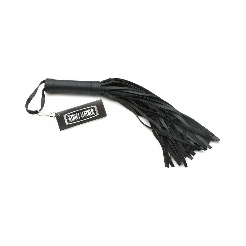 Pleather Pleasure Mini Flogger with textured pleather tails