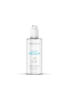 Wicked Simply Aqua Water-Based Lubricant 2.3 oz. bottle