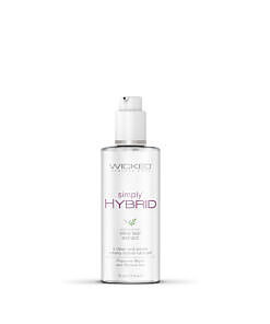 Wicked Simply Hybrid Lubricant 2.3 oz. bottle on a clean background