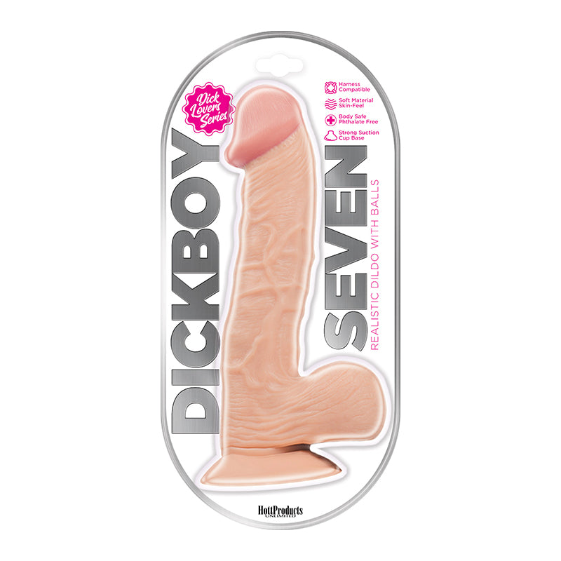 Dick Boy 7in dildo with realistic flesh texture