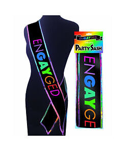 Black sash with rainbow trim and 'in.enGAYgedin' text