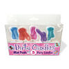 Dirty Penis Candles set of five colorful mini wax candles in blue