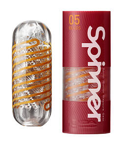 Tenga Spinner Beads male masturbator on a clean white background