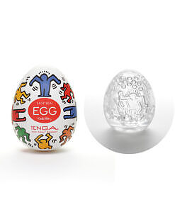 Tenga Egg with Keith Haring Dance design