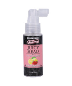 showing pink liquid and spray nozzle.