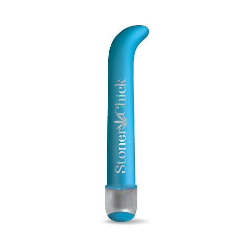 Prints Charming Buzzed 7" G-Spot Vibe - Stoner Chick - Blue - Image 2
