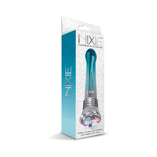 Nixie Waterproof 10-Function Bulb Vibe - Blue Ombre Glow - Image 5