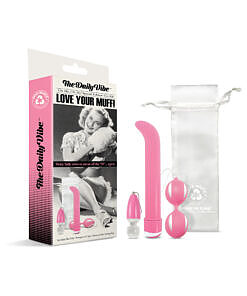 Love Your Muff Kit with keychain mini vibrator
