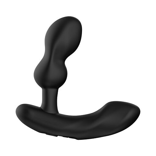 curved black silicone neck and perineum arm.