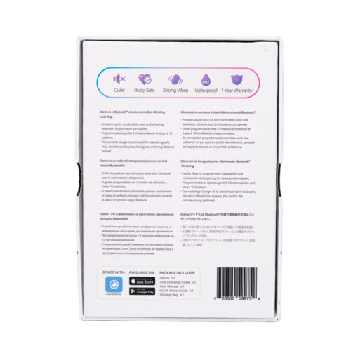 Lovense Diamo Bluetooth Remote-Controlled Vibrating Cockring - Image 8