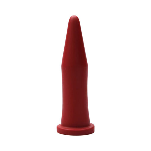 revealing five pronounced bands on a red silicone shaft.