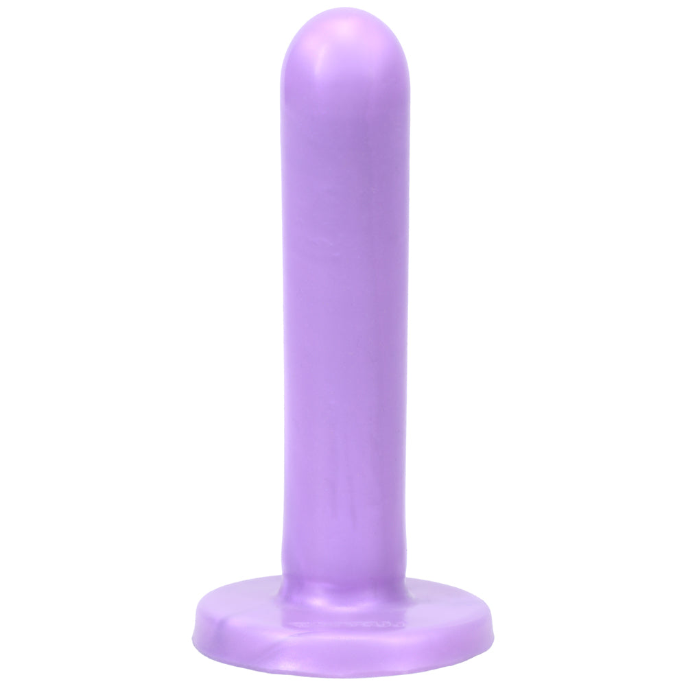 Tantus Silk Medium Dildo Lavender - smooth body-safe silicone dildo