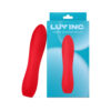 Luv Inc Lb72 large silicone bullet vibrator in red