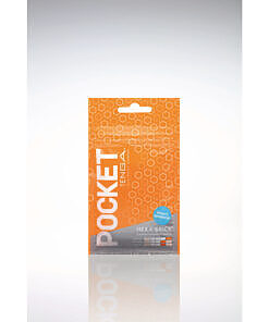 Tenga Pocket Masturbator Sleeve Hexa Brick translucent super-stretch sleeve with hexa brick pattern