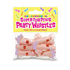 Penis Party Whistles 6-pack in assorted skin-tone shades with pink lanyard neck straps