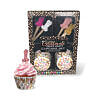 Glitterati Penis Party Cupcake Set with gold and rose gold glitter toppers on frosted cupcakes