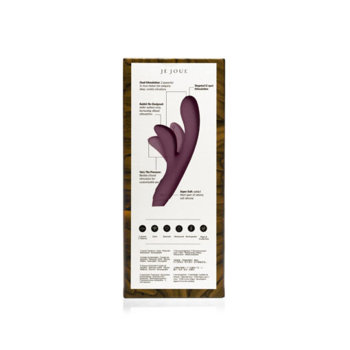 Je Joue Hera Rechargeable Silicone Rabbit Vibrator Purple - Image 8