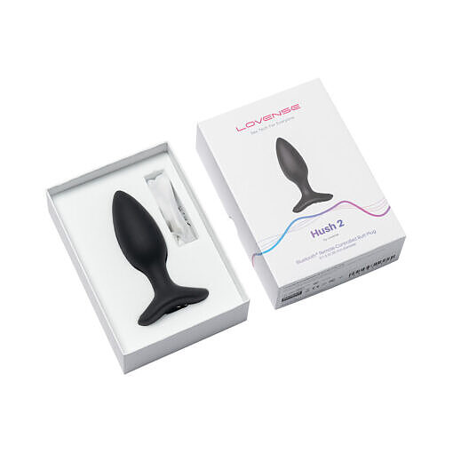 Lovense Hush 2 Bluetooth Remote-Controlled Vibrating Butt Plug Small 1.5 in. - Image 4