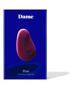 Dame Pom Flexible Vibrator Plum in rich purple silicone