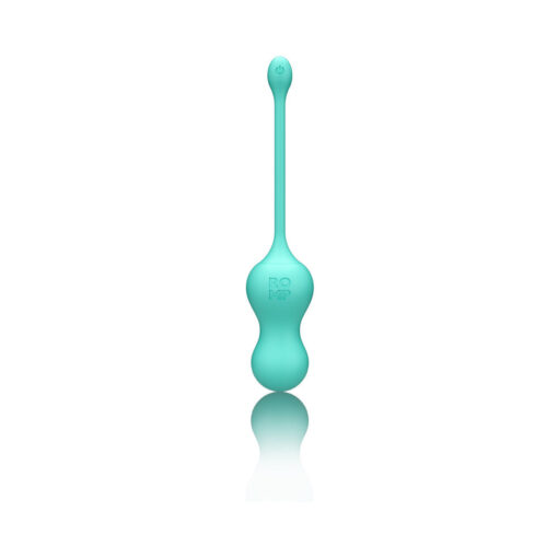 ROMP Cello Rechargeable Remote-Controlled Silicone G-Spot Egg Vibrator Light Teal - Image 4