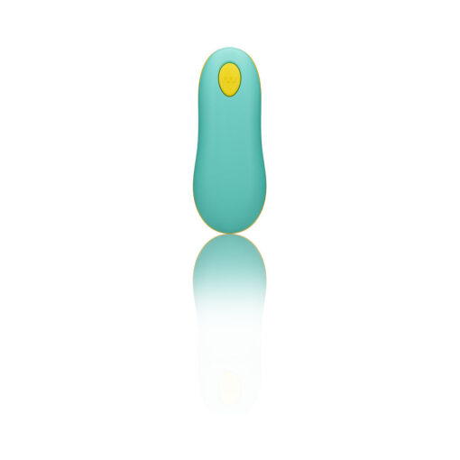 ROMP Cello Rechargeable Remote-Controlled Silicone G-Spot Egg Vibrator Light Teal - Image 6