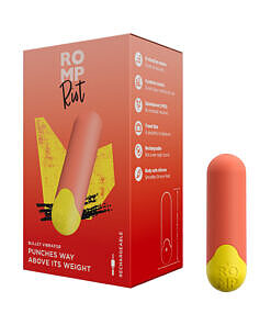 ROMP Riot Rechargeable Bullet Vibrator in light orange