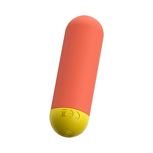 ROMP Riot Rechargeable Bullet Vibrator Light Orange - Image 3