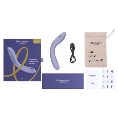 G-Spot vibrator Womanizer OG with curved silicone tip and Pleasure Air stimulation