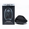 Hot Octopuss Pulse Solo Essential black vibrating stroker with flexible silicone PulsePlate on clean white background