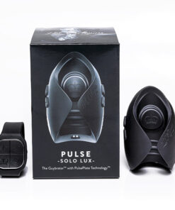 Hot Octopuss Pulse Solo Lux Vibrating Stroker in sleek black