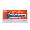 Tantus Ripple Small anal beads in malachite green firm silicone