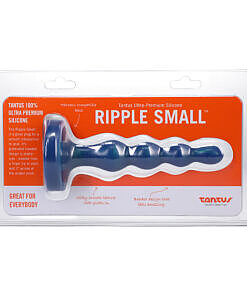 Tantus Ripple Small anal beads in malachite green firm silicone