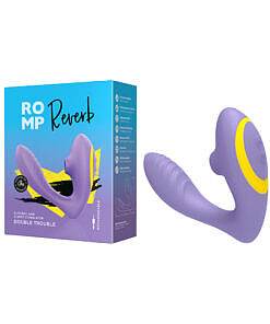 ROMP Reverb Rechargeable Silicone Clitoral and G-Spot Stimulator Purple