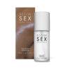Bijoux Indiscrets Slow Sex Full Body Massage Gel 1.69 oz tube with a glossy gel bead on fingertip.