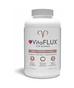 VitaFLUX for Women supplement bottle with 180 pills