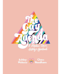 Gay Agenda hardcover book open on a pastel surface