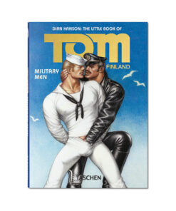 Tom of Finland Military Men Pocket Edition open showing multi-panel comic with bold black-and-white art.
