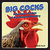 Big Cocks book cover featuring a majestic rooster against a bright background