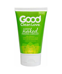 Good Clean Love Almost Naked Personal Lubricant 4 oz. water-based organic aloe personal lubricant bottle
