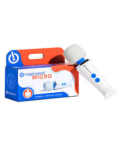 Magic Wand Micro massager in white with rose gold trim