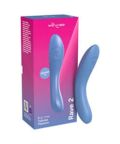 We-Vibe Rave 2 G-Spot Blue vibrator with dual motors