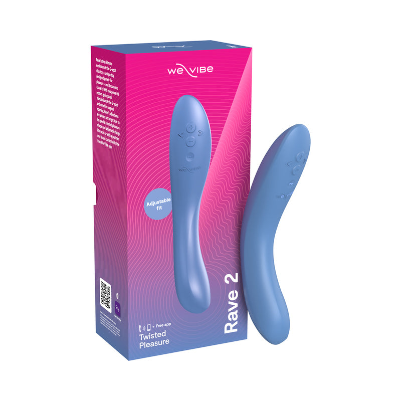 We-Vibe Rave 2 G-Spot Blue vibrator with dual motors