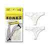 Bonks Rock Bottom Seamless Thong O/S in muted marble