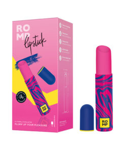 ROMP Lipstick Pleasure Air Stimulator in matte black