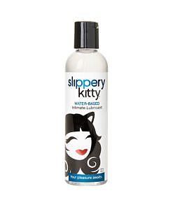 Slippery Kitty Water-Based Lubricant 2 oz. travel size bottle for intimate glide.