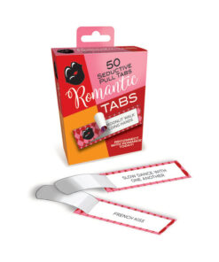 Little Genie Romantic Tabs Game box with colorful peel tabs