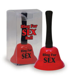 Little Genie Ring For Sex Bell Red on nightstand
