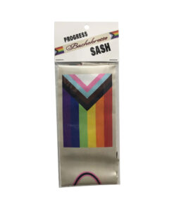 Progress Bachelorette Sash displayed diagonally across a light background